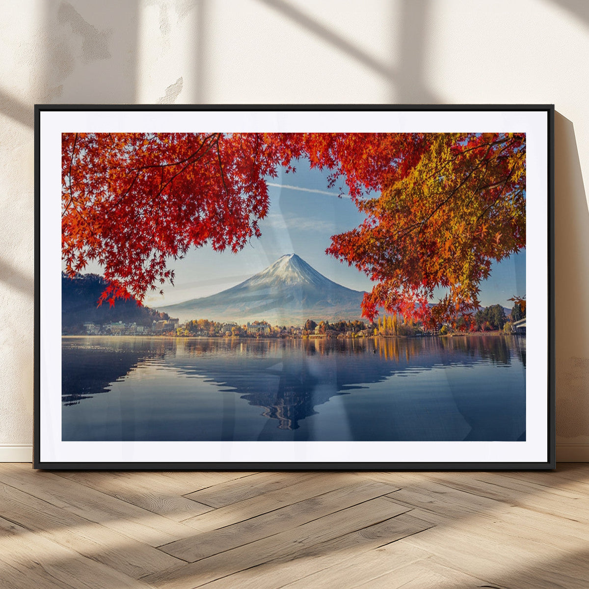 Mount Fuji Canvas Wall Art Japan Autumn Mountain Canvas