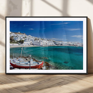 Santorini Wall Art Canvas Print
