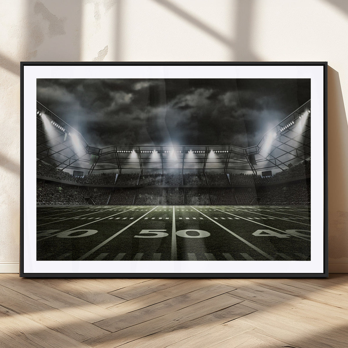 American Football Stadium Wall Art Canvas Print, Stadium