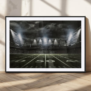 American Football Stadium Wall Art Canvas Print, Stadium