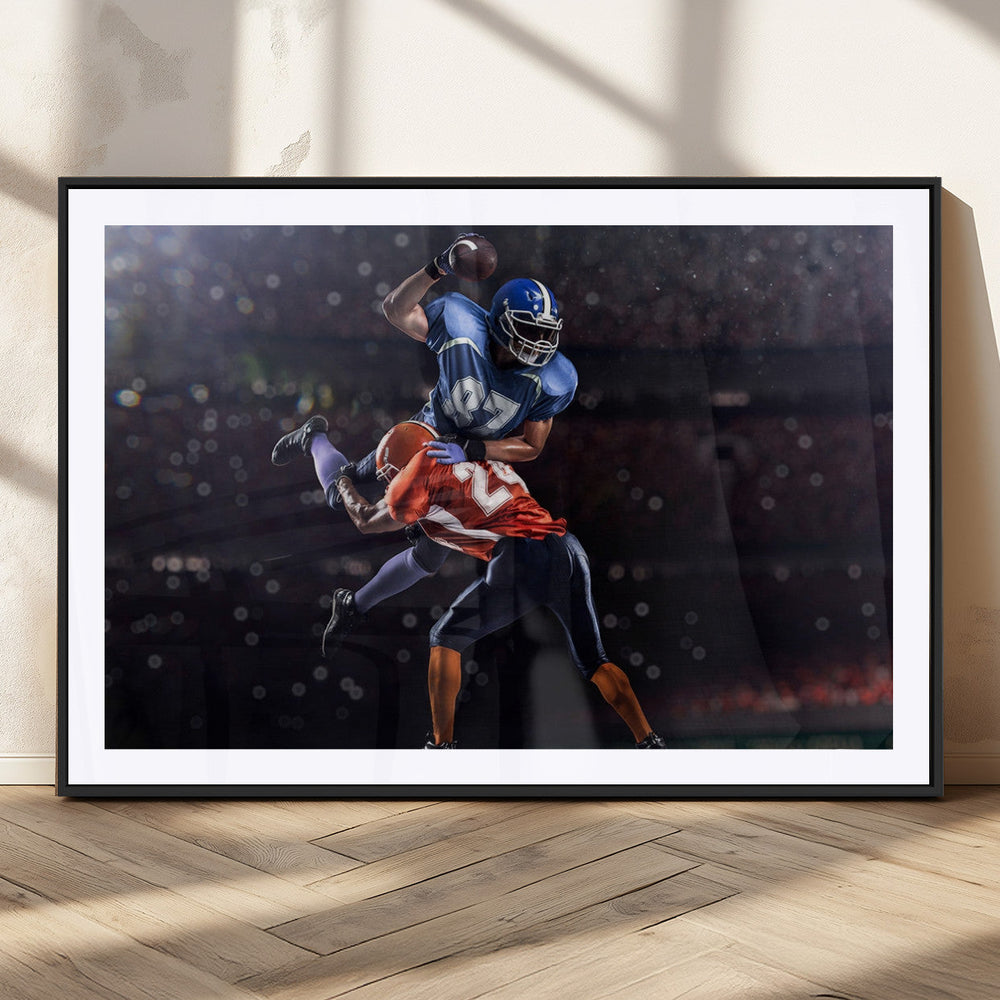 American Football Wall Art Canvas Print, Stadium Sport Wall