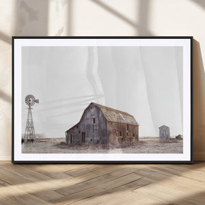 Set of 3 Rustic Farmhouse Wall Art Prints – Country Barn,