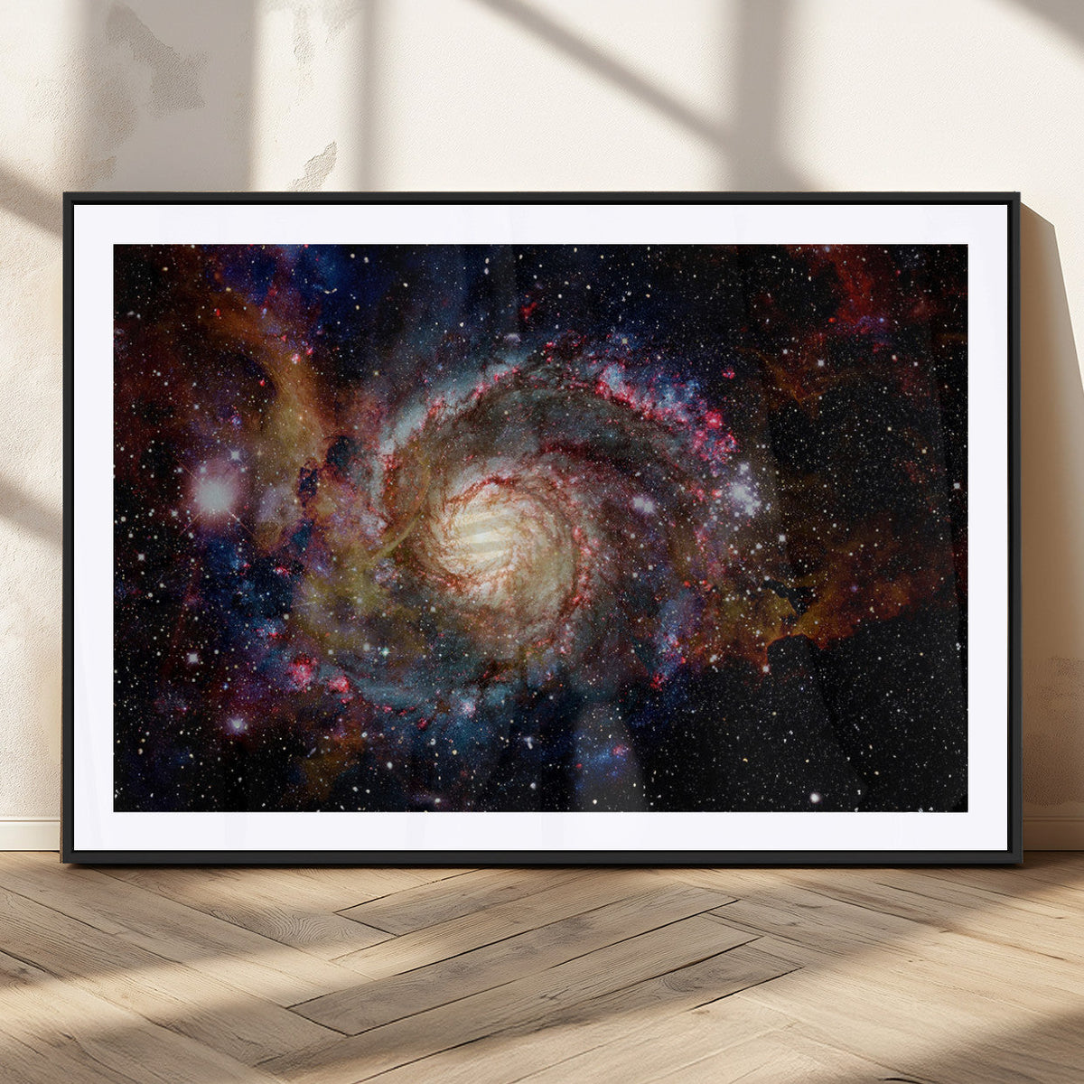 Nebula and Galaxies in Space Wall Art Canvas Print, Spiral