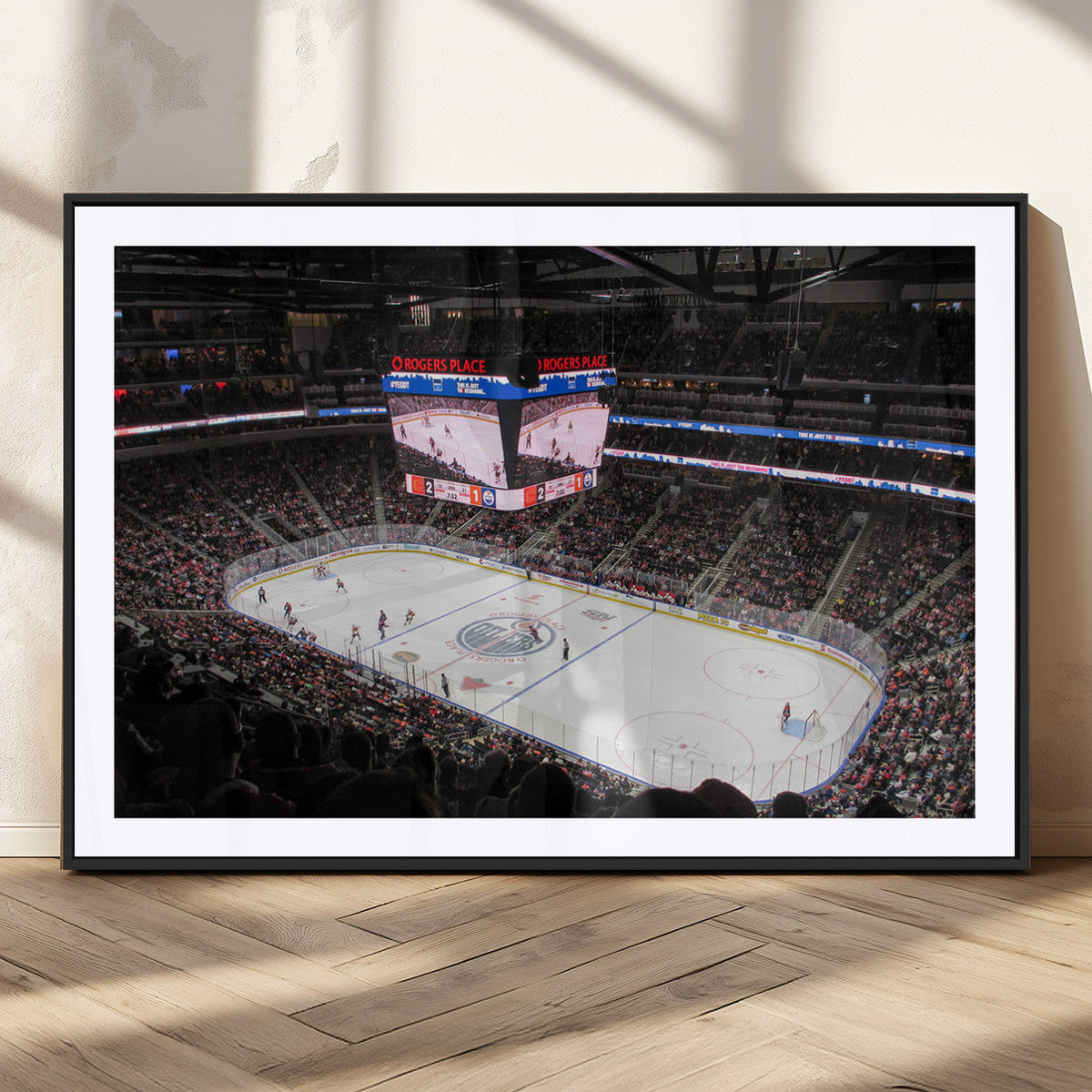 Rogers Place Edmonton Oilers Ice Hockey Stadium Wall Art,