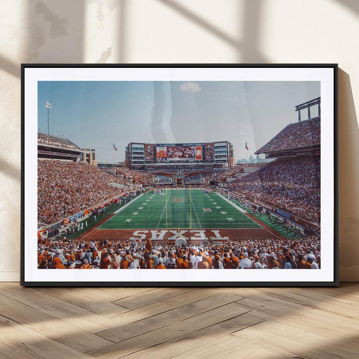 Framed Texas Memorial Stadium Canvas, University of Texas