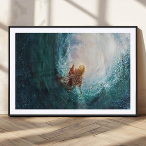 Powerful Jesus Canvas Print - Hand of Salvation,