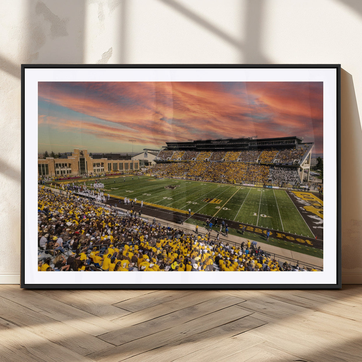 University of Wyoming Cowboys Football Team Print - Laramie