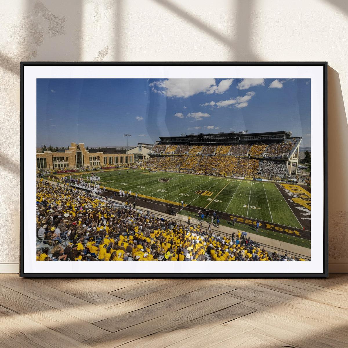 University of Wyoming Cowboys Football Team Print - Laramie