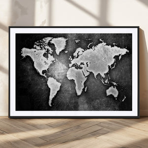 World Map Wall Art Canvas Print – Framed Wall Art for