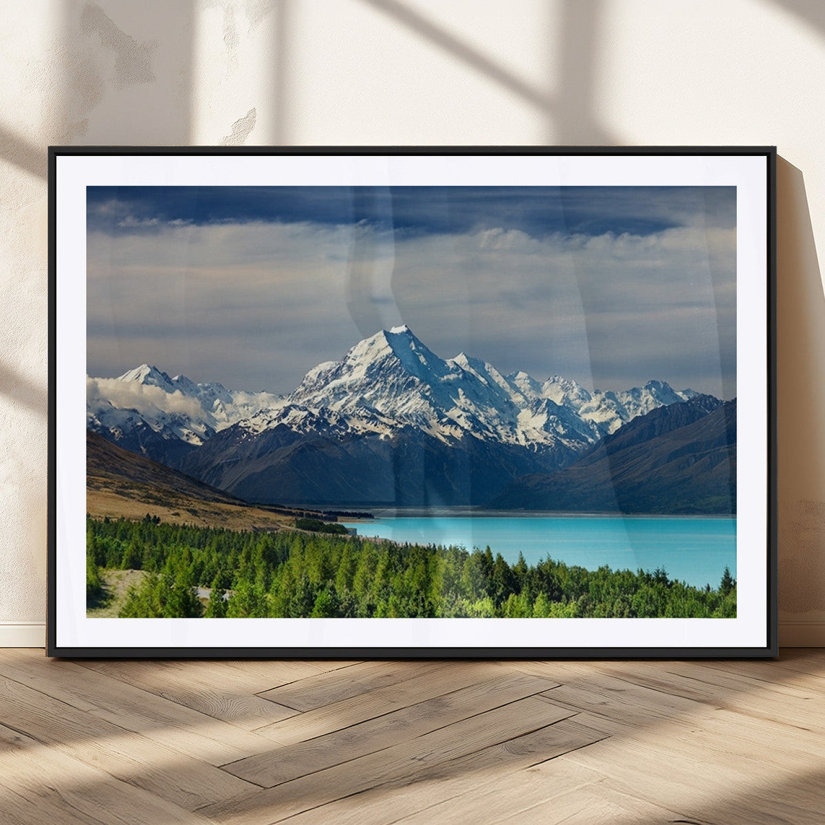 Mount Cook and Lake Pukaki Canvas Wall Art Print – Majestic