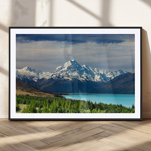 Mount Cook and Lake Pukaki Canvas Wall Art Print – Majestic