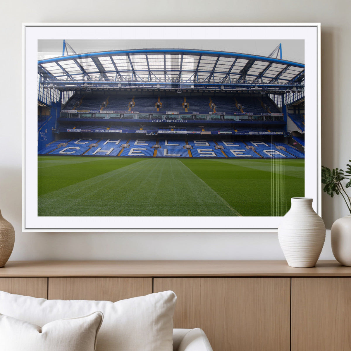 Chelsea FC Soccer Team Print - Stamford Bridge Stadium Wall