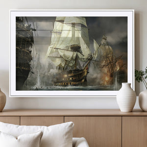 Pirate Ship War Wall Art Canvas Print