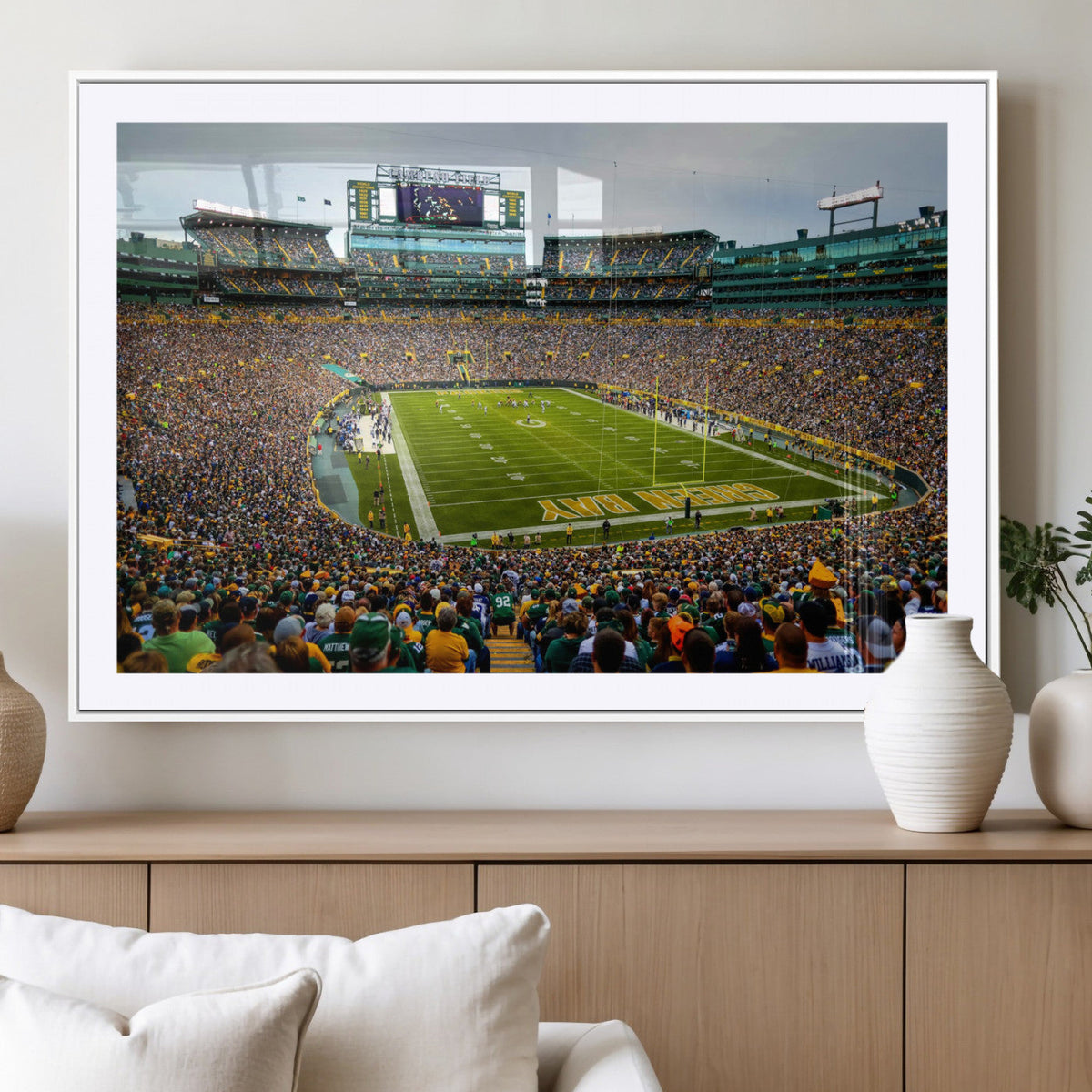 Green Bay Packers Lambeau Field Stadium Wall Art Canvas