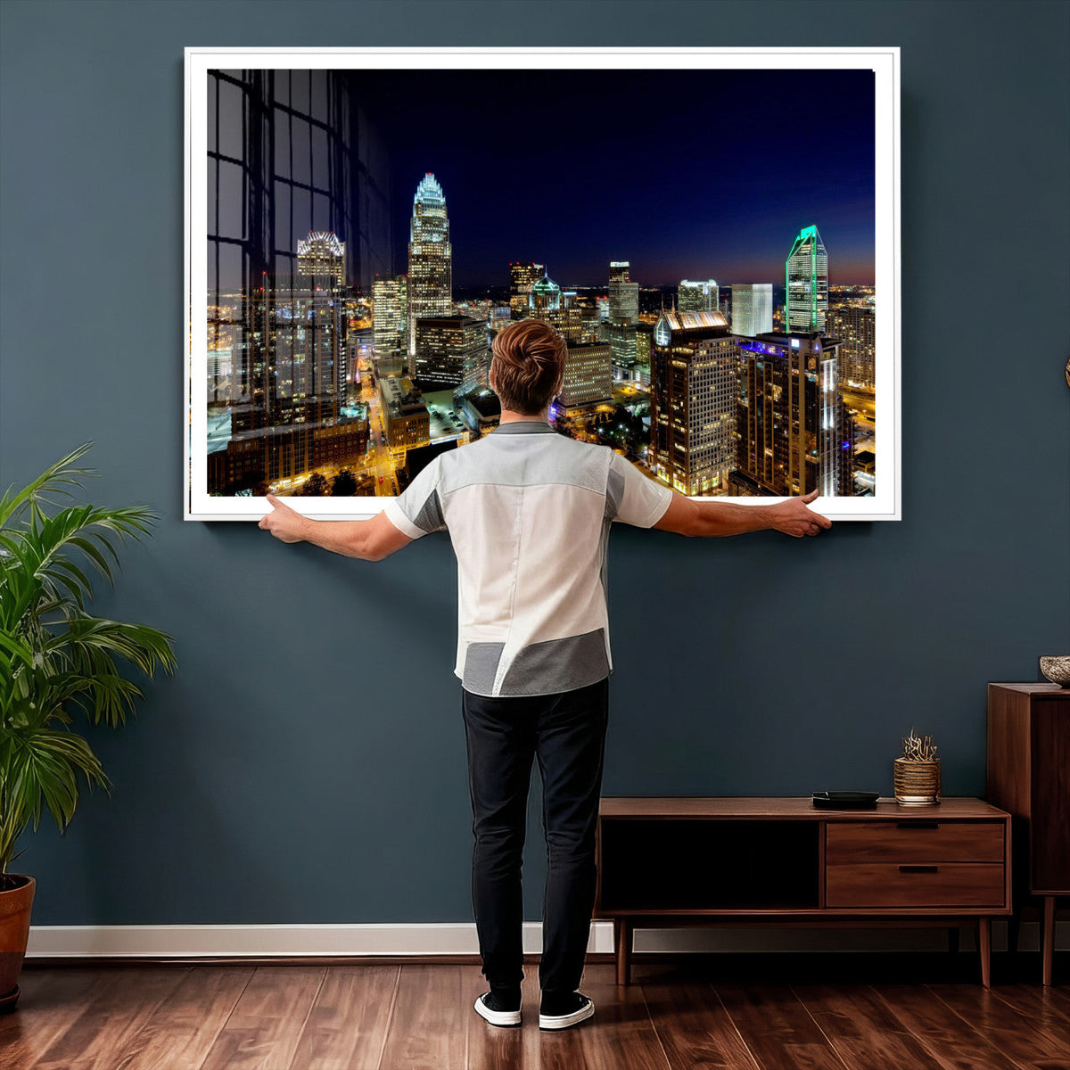 Atlanta Skyline Wall Art Canvas Print – Modern Cityscape