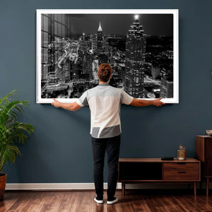 Atlanta Skyline Wall Art Canvas Print, Atlanta Downtown