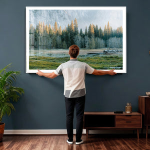 Forest Meadow Wall Art Canvas Print, Pine Tree Landscape