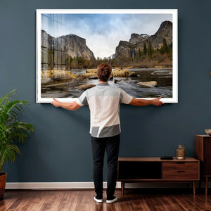 Yosemite Valley Mountain Landscape Wall Art Canvas Print,