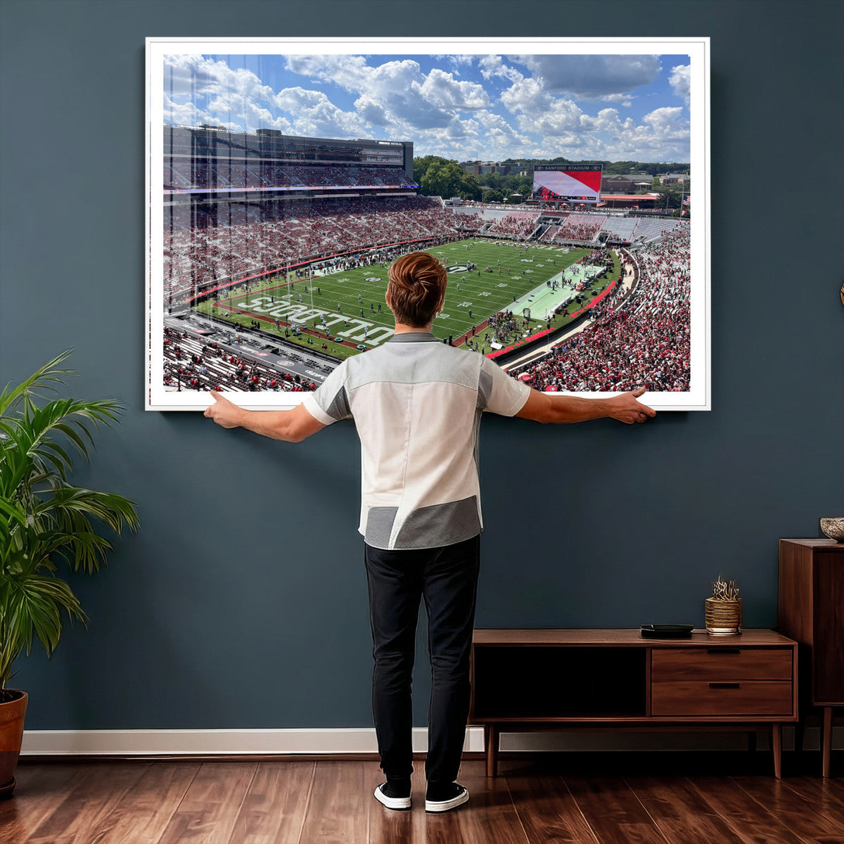 Georgia Bulldogs Stadium Wall Art Canvas Print, Sanford