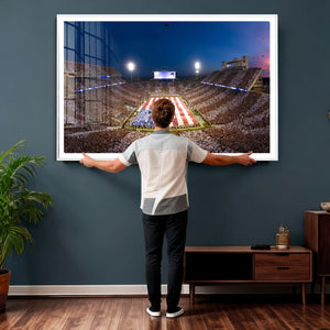 Oklahoma Sooners Memorial Stadium Wall Art Canvas Print,