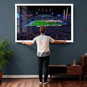 Ole Miss Rebels Vaught Hemingway Stadium Wall Art Canvas