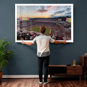 Donald W. Reynolds Razorback Stadium Wall Art Canvas Print –