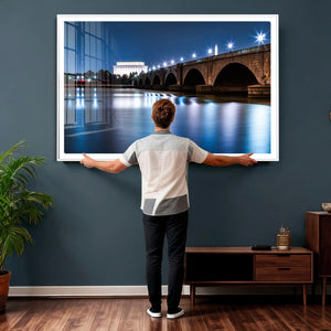 Washington DC Wall Art Canvas Print – Lincoln Memorial Night