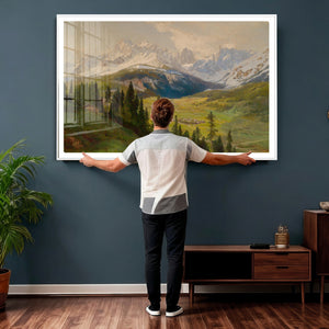 Konrad Petrides View from Mount Helm Canvas — Austrian