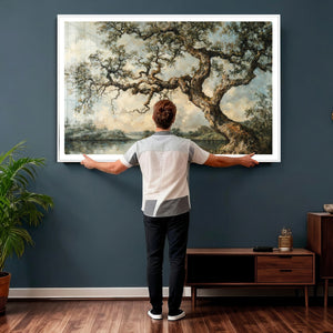 Old Oak Tree Canvas Wall Art, Turner Inspired Romantic