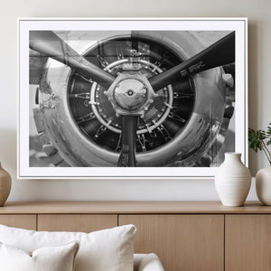Vintage Airplane Wall Art Canvas Print