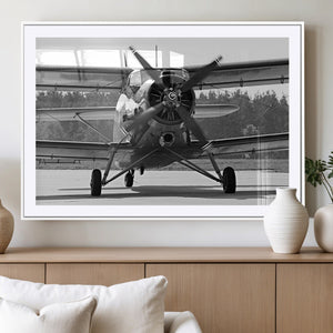 Wall Art Old War Plane Canvas Print