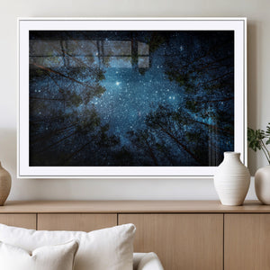 Forest and Stars Wall Art Canvas Print