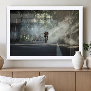 Cycling Road Bike in the Morning, Cycling Road Bike Canvas