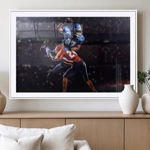 American Football Wall Art Canvas Print, Stadium Sport Wall
