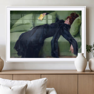 Decadent Girl by Ramon Casas Wall Art Canvas Print, Framed