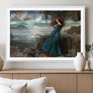 Miranda by the Shore Wall Art Canvas Print – Tempest Scene