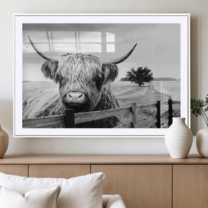 Scottish Highland Cow Wall Art | Rustic Farmhouse Décor |