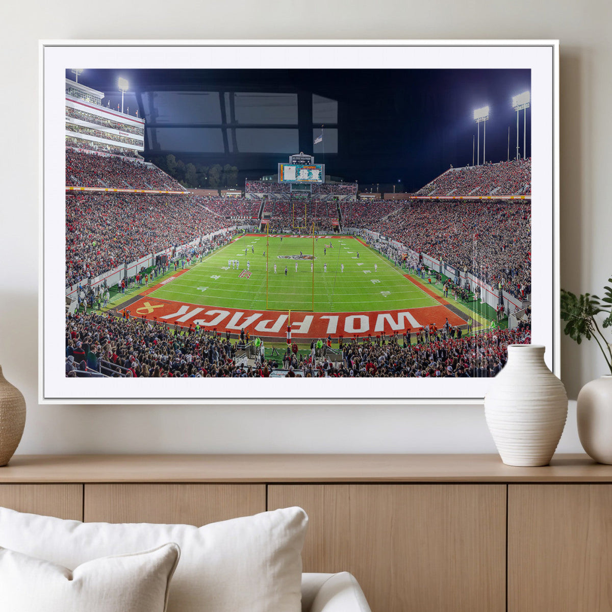 NC State Wolfpack Canvas Print - Raleigh Carter-Finley