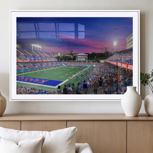 University of Kansas Jayhawks Football Team Print Canvas-
