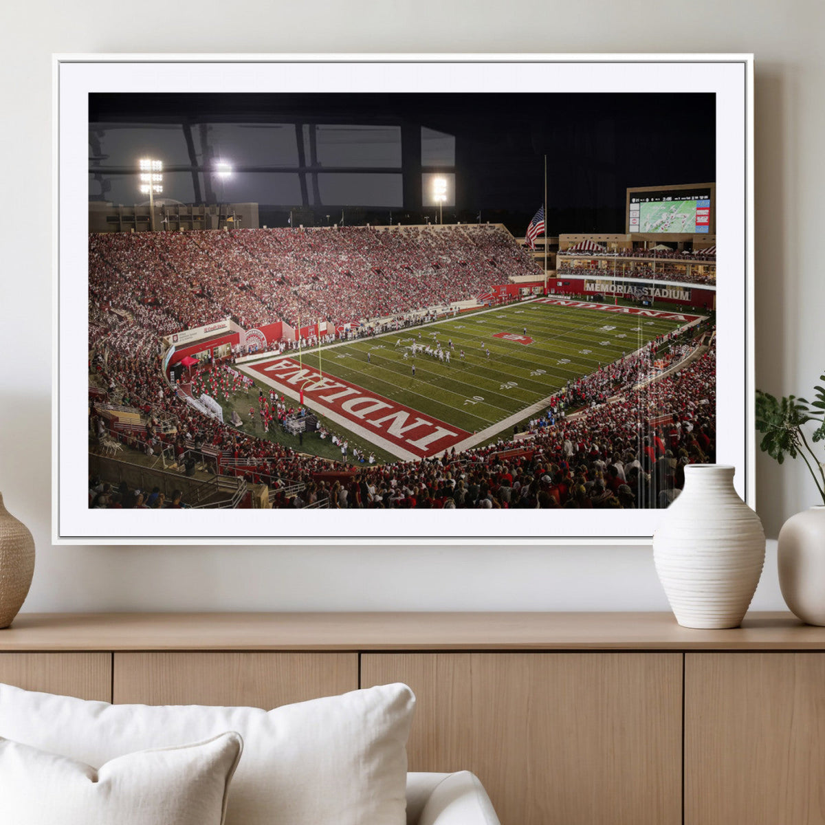 Indiana University Hoosiers Football Team Print Canvas -