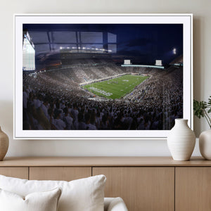 Michigan State Spartans Canvas, Framed Football Team Print -