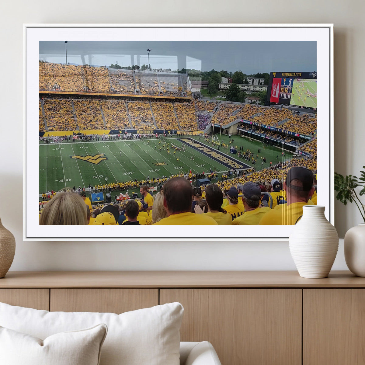 Puskar Stadium Canvas Print Wall Art - Morgantown Print -