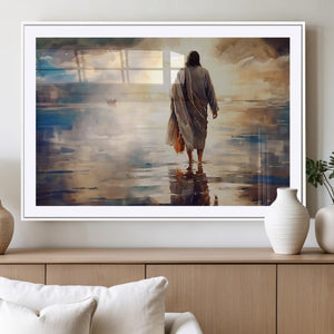 Jesus Walking on Water Wall Art | Ready to Hang Spiritual