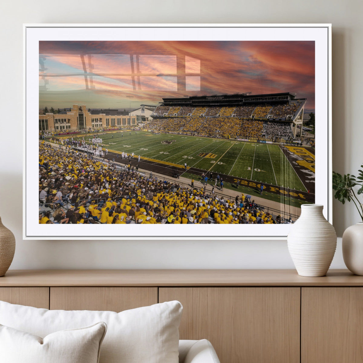 University of Wyoming Cowboys Football Team Print - Laramie