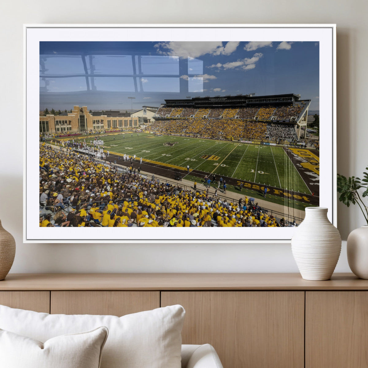 University of Wyoming Cowboys Football Team Print - Laramie