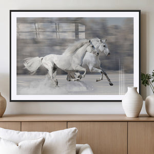 The White Horses Wall Art, Framed White Horses Wall Art