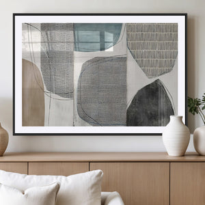 Canvas Print Wall Art Abstract Art Boho, Framed Boho Decor