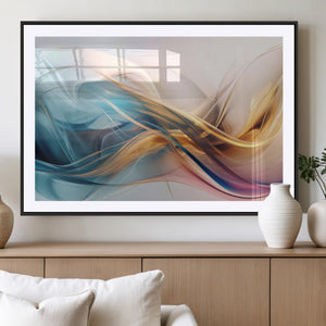 Abstract Flowing Colors Wall Art Canvas Print