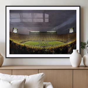 Michigan Wolverines Print - Michigan Stadium Wall Art Canvas