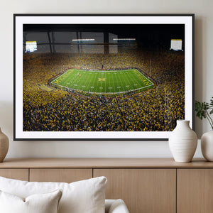 Stadium in Michigan Wall Art Canvas Print, Framed American